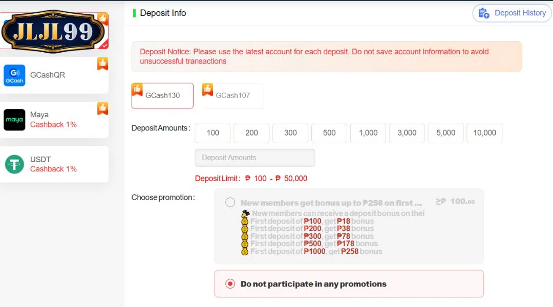 Just 4 Steps to Successfully Deposit into Your JLJL99 Account